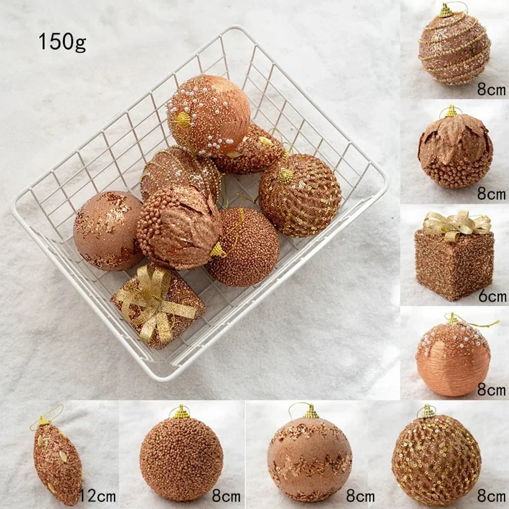 6-Piece Colourful Christmas Bauble Set