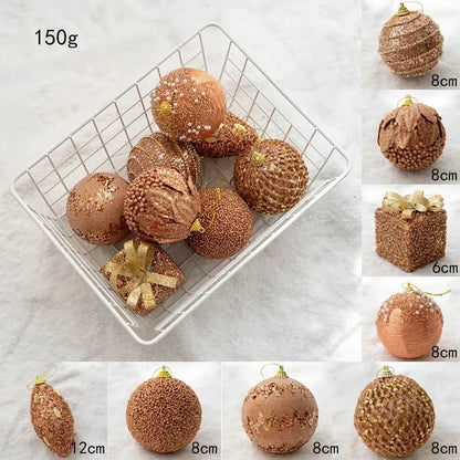 6-Piece Colourful Christmas Bauble Set