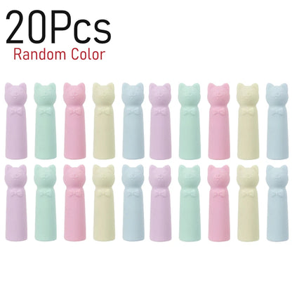 Cute Cat Pencil Top Eraser Caps