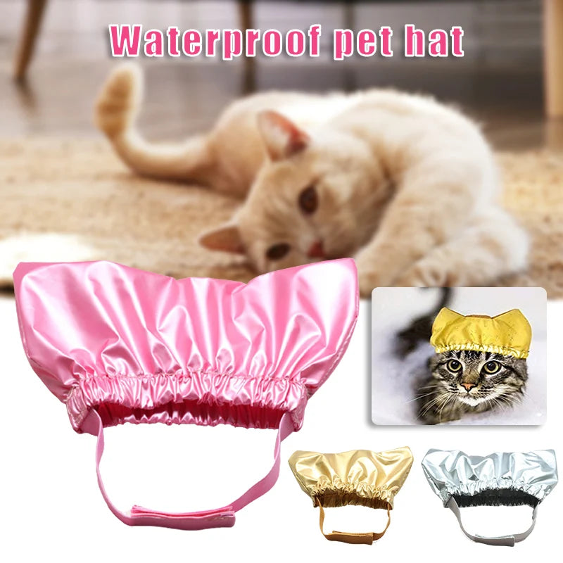 Waterproof Pet Shower Cap for Dogs & Cats
