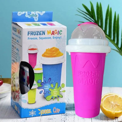DIY Magic Slushie Maker Cup with Lid & Straw