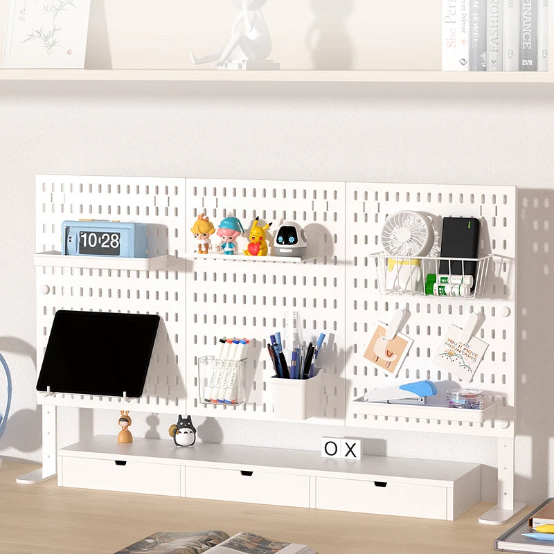 Adjustable Desktop Pegboard Organizer