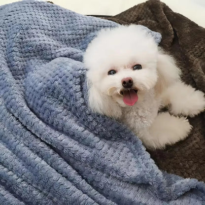 Soft Plaid Pet Blanket