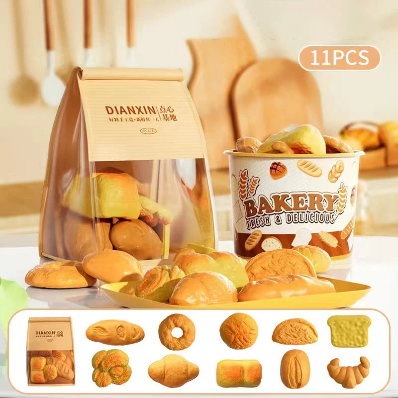 Kids Pretend Play Bakery & Bread Toy Set