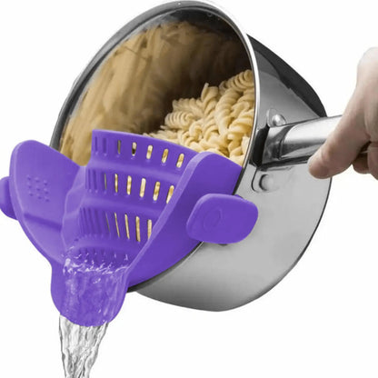 Adjustable Silicone Kitchen Colander Clip