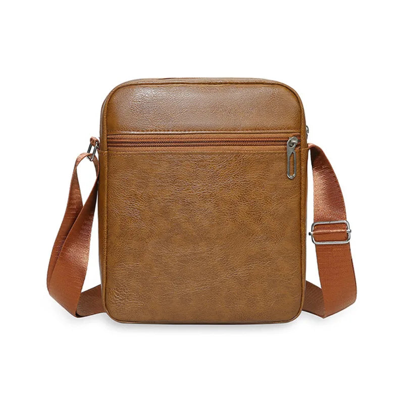 Men's Genuine Leather Crossbody Shoulder Bag