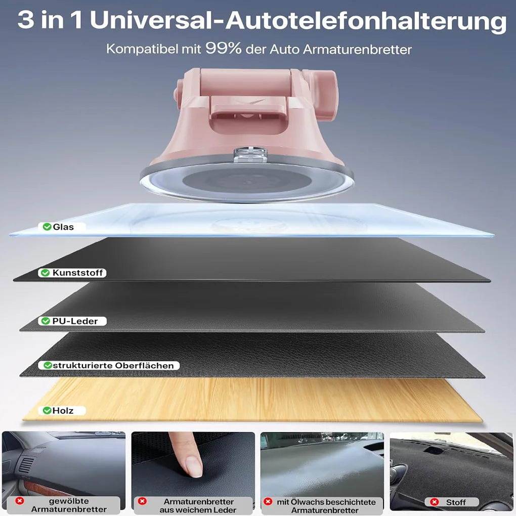 Pink Adjustable Car Phone Holder