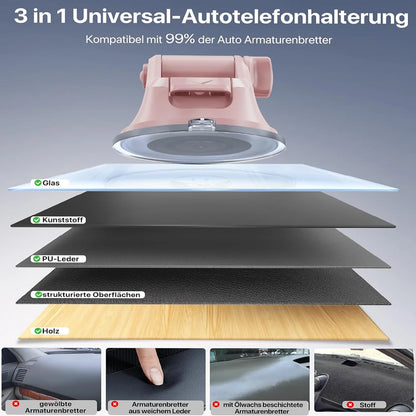 Pink Adjustable Car Phone Holder