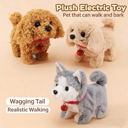 Electric Walking Barking Plush Dog Toy