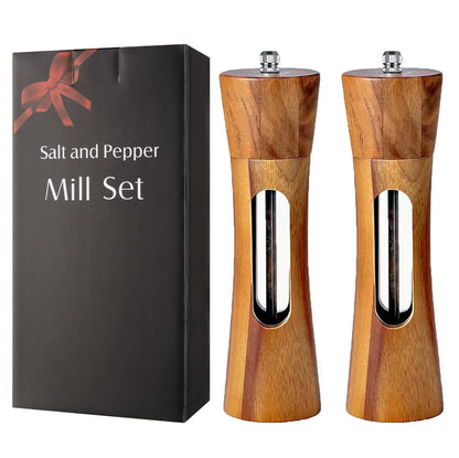 Manual Wooden Salt & Pepper Grinder