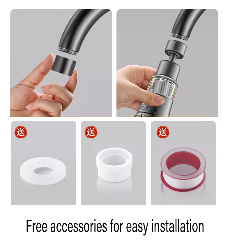 Rotating Faucet Aerator Filter