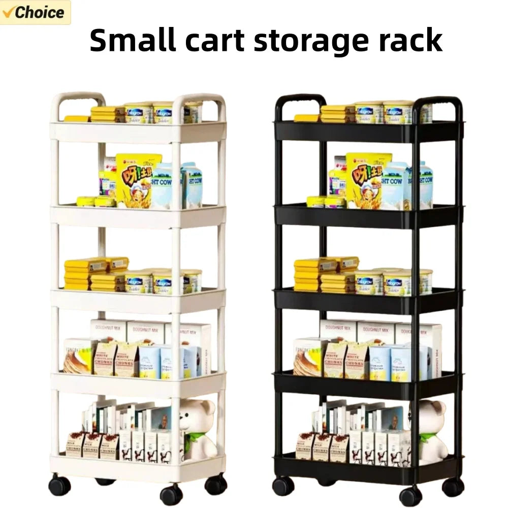 5-Tier Rolling Storage Trolley Rack