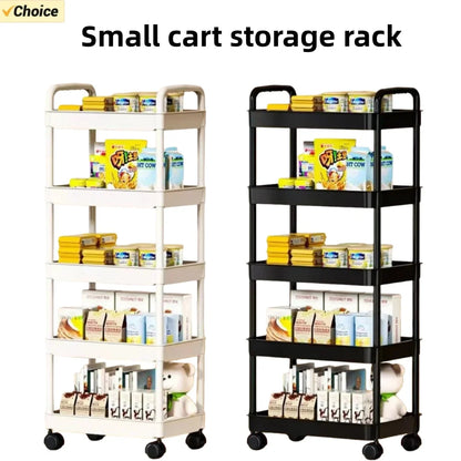 5-Tier Rolling Storage Trolley Rack