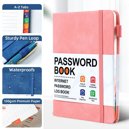 Password Keeper Book with Alphabetical Tabs