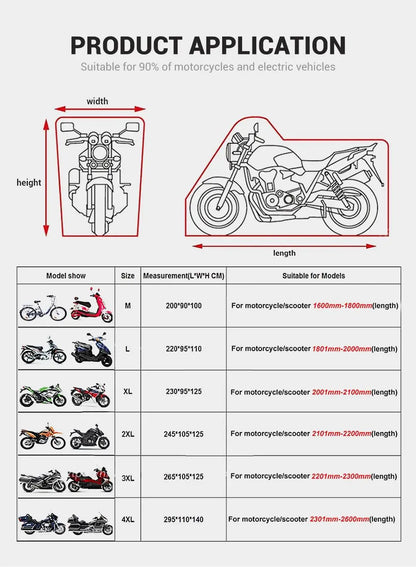 All-Season UV Protective Motorbike Cover