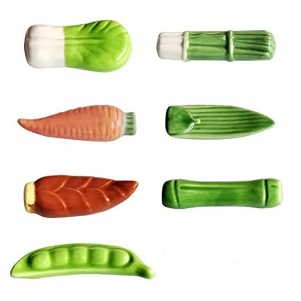 Vegetable Ceramic Chopstick Rest