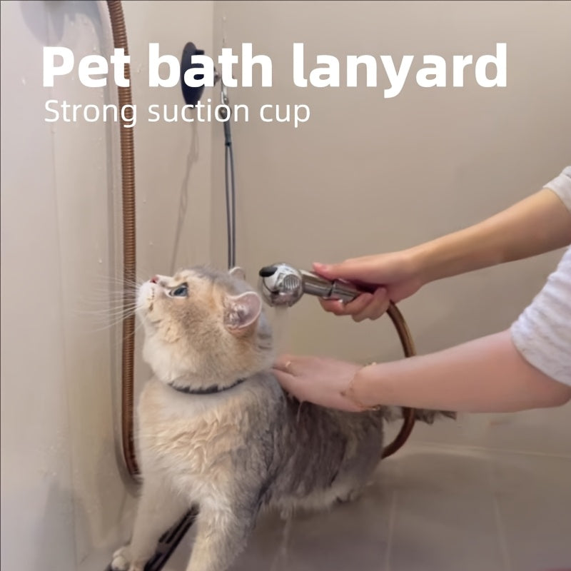 Pet Bathing Restraint Leash with Suction Cup