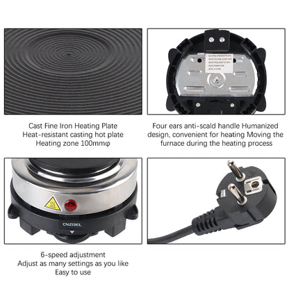 Milk Water Coffee Heating Furnace Multifunctional Mini Electric Heater Stove Hot Cooker Plate 500W 220V KitchenAppliance EU Plug