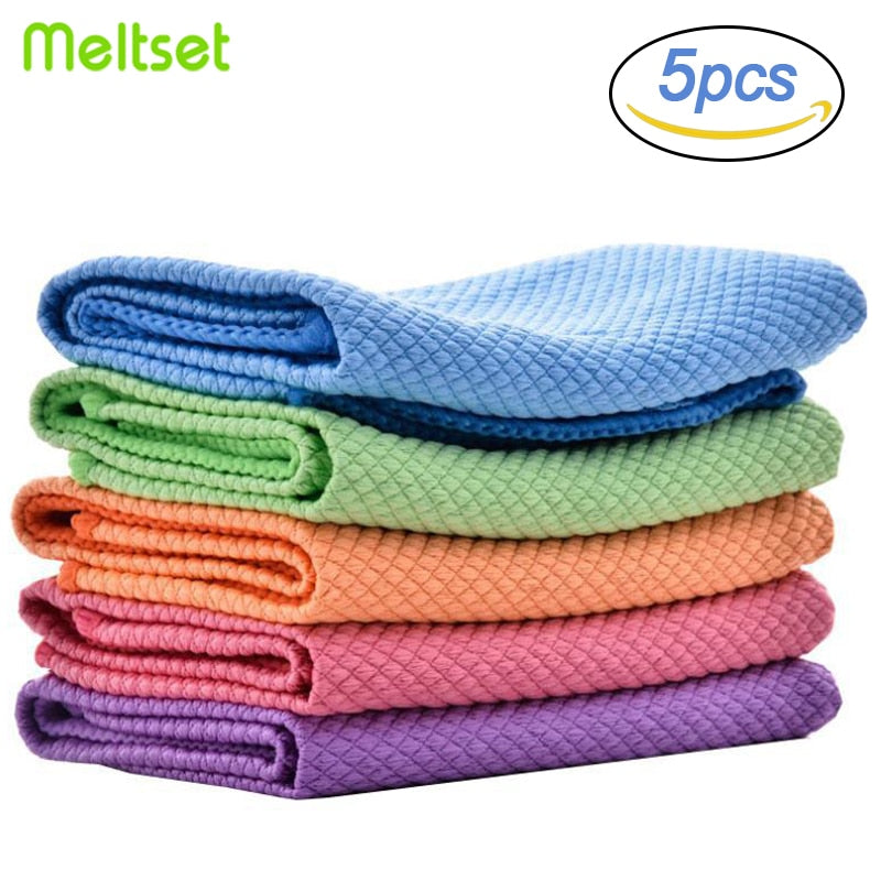 5Pcs Kitchen Cleaning Towel