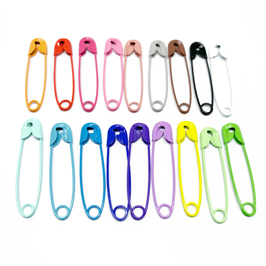 100pcs Colourful Safety Pins