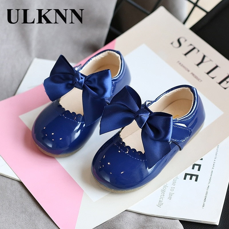 ULKNN Baby girls cute bow shoes