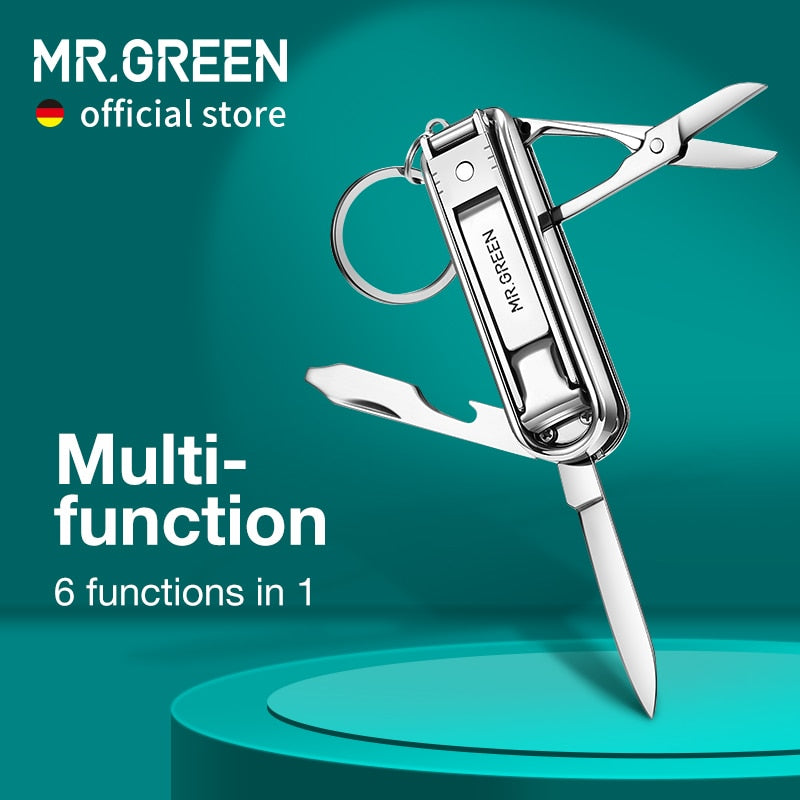 MR.GREEN Multifunctional Nail Clipper Stainless Steel Six Functions