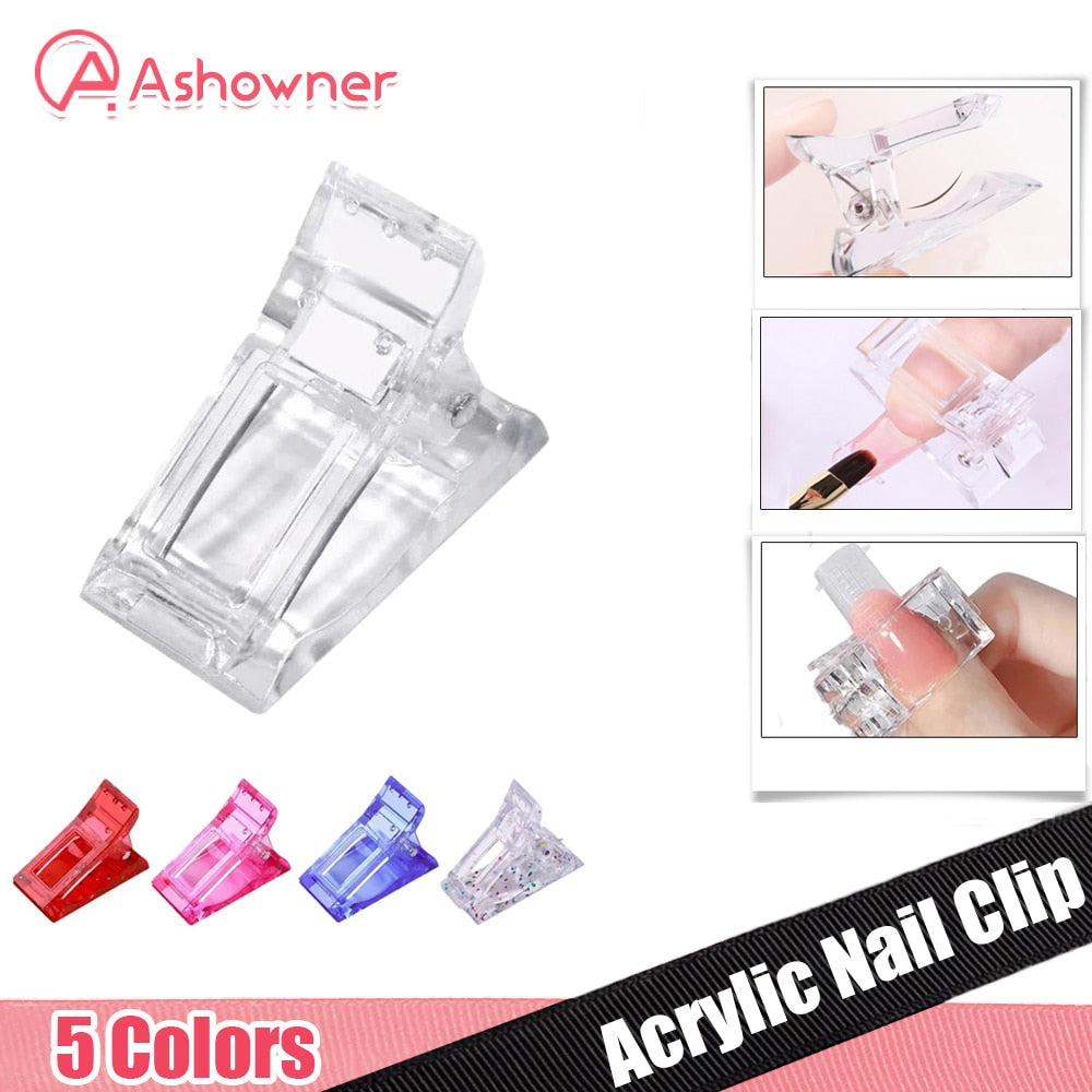 Acrylic Nail Clip Transparent Gel