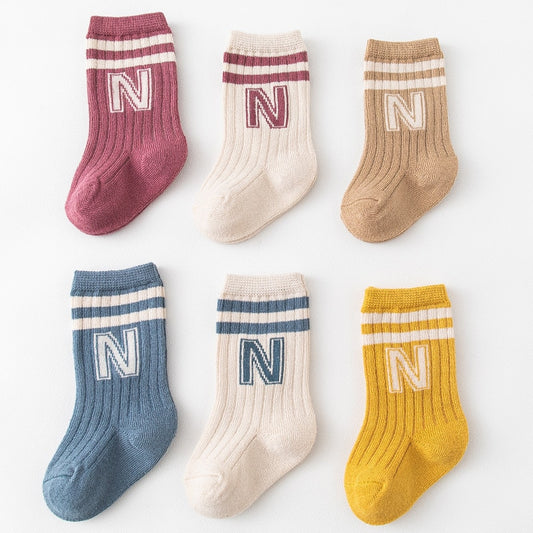 Knit Soft Letter Baby Socks