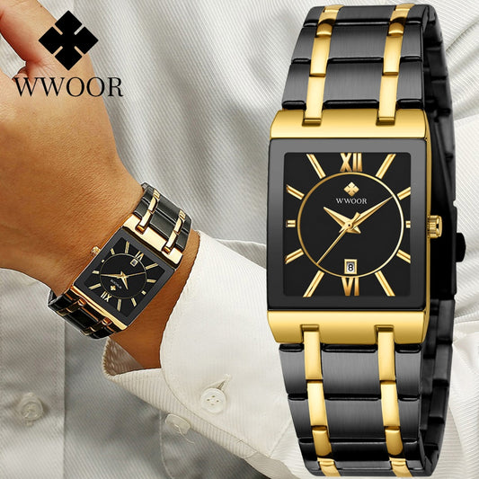 WWOOR Brand Luxury Gold Bracelet for Men